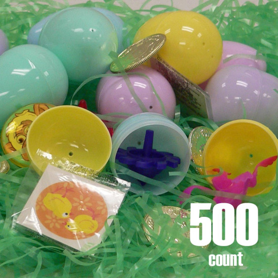 Plastic Easter eggs filled with Toys-500