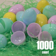 Plastic Easter eggs unfilled